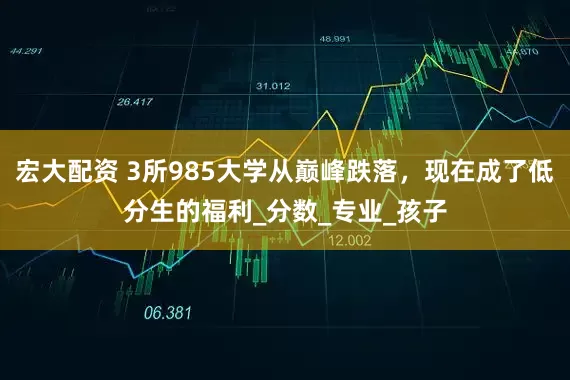 宏大配资 3所985大学从巅峰跌落，现在成了低分生的福利_分数_专业_孩子