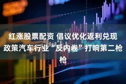 红涨股票配资 倡议优化返利兑现政策汽车行业“反内卷”打响第二枪