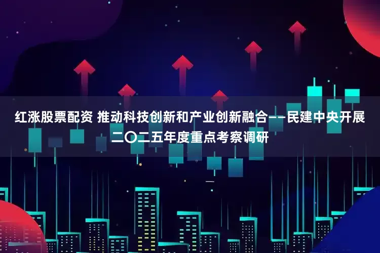 红涨股票配资 推动科技创新和产业创新融合——民建中央开展二〇二五年度重点考察调研